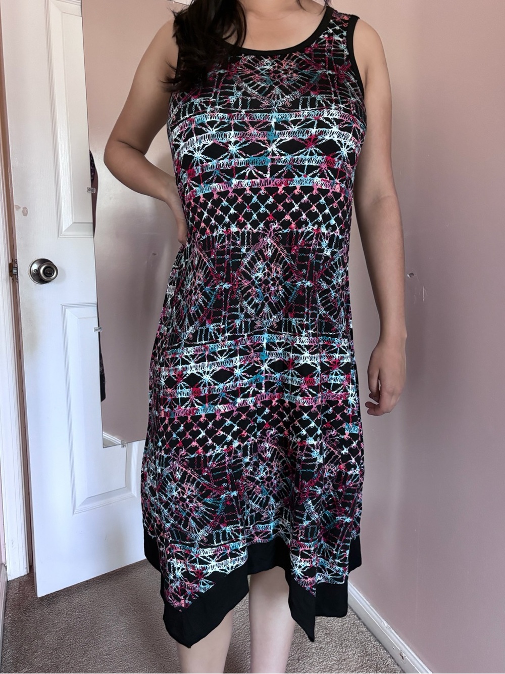 Stylish Multicolor Sleeveless Dress